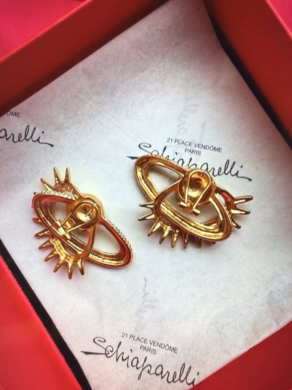 Schiaparelli Planet Eye Earrings - Picture 4 of 5